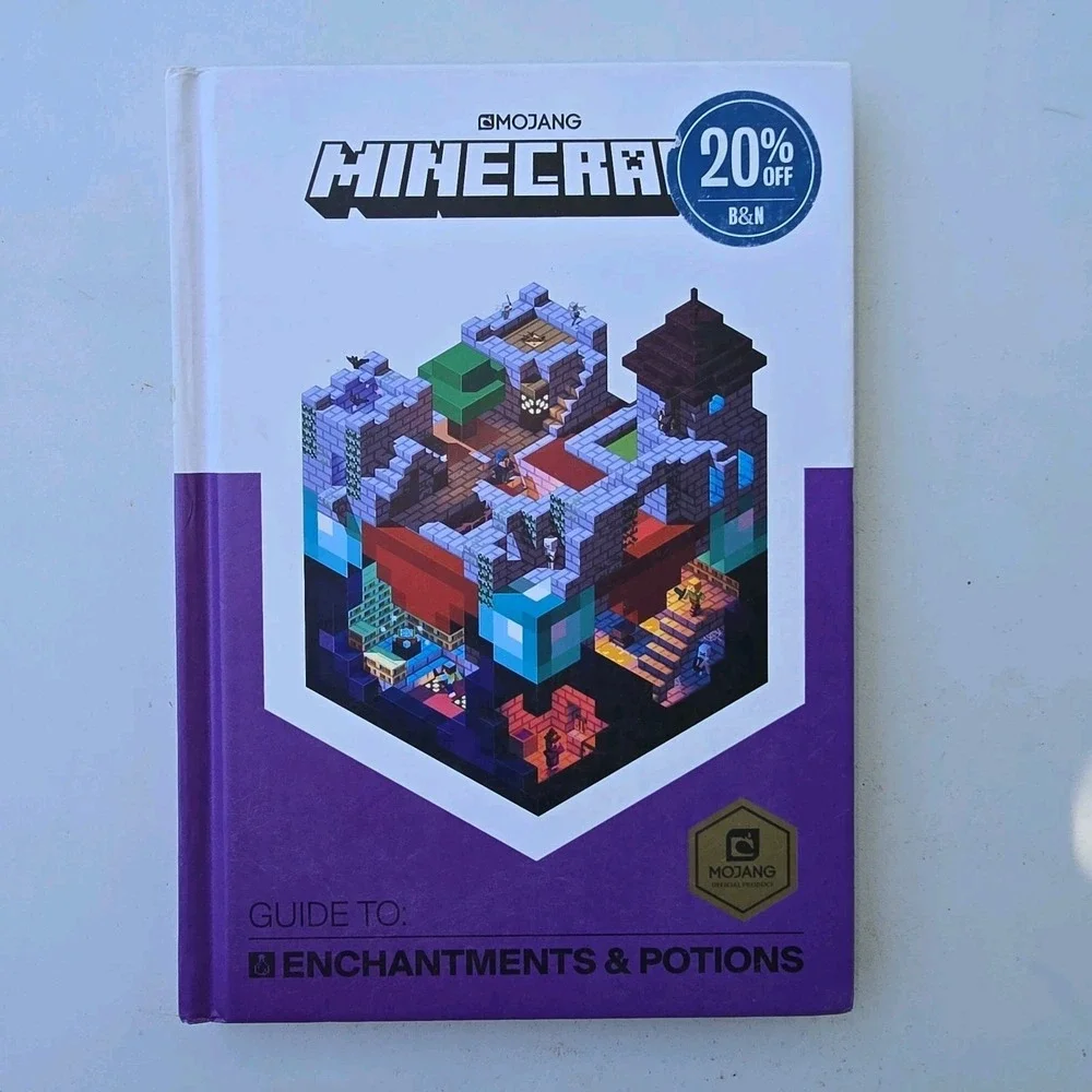 Minecraft Guide to Farming Guide To Enchantments And Potions Hardcover Mojang 2